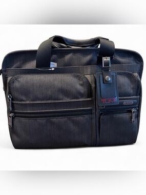 Tumi Expandable Organizer Laptop Brief Bag with Laptop Sleeve